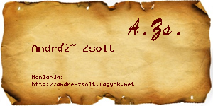 André Zsolt névjegykártya
